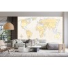 World Trekker Map Wall Mural by Marco Fabiano