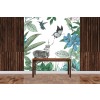 Deer and Flowers Wall Mural by Amelia Ilangaratne