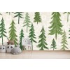 Woodland Forest Pattern IV Wall Mural by Veronique Charron