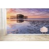 Sunrise Over the West Pier Wall Mural by Andrew Ray