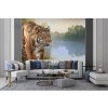 Tiger by the River Wall Mural by Chris Vest