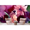 Dahlias Wall Mural by Christine Lindstrom