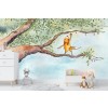 Nori Fox Picks Nuts Wall Mural by Chantal Bourgonje