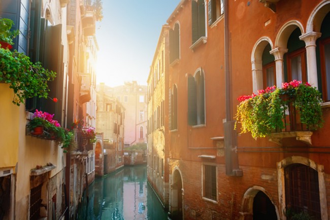 Straße Kanal Venedig Fototapete Italien Tapete Schlafzimmer Foto