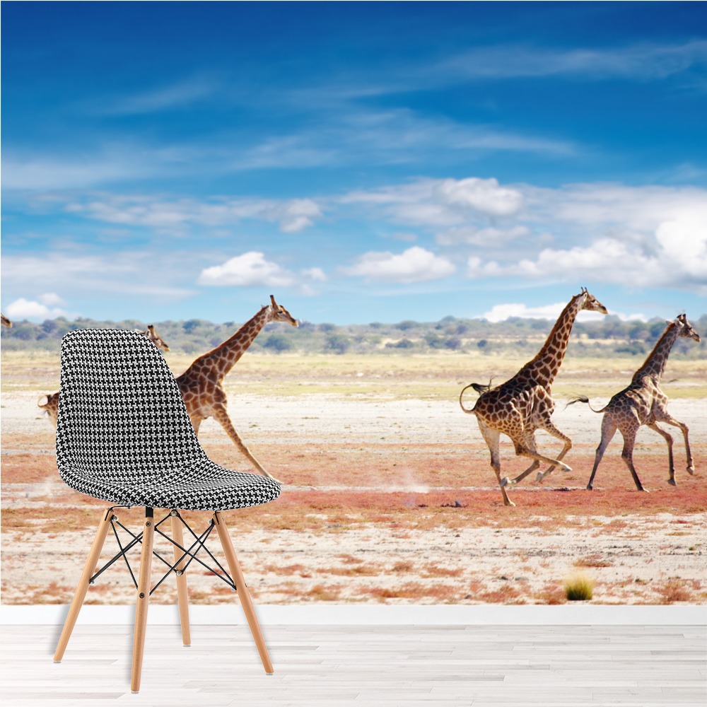 Giraffe Herd In Africa Savanna Wallpaper Wall Mural