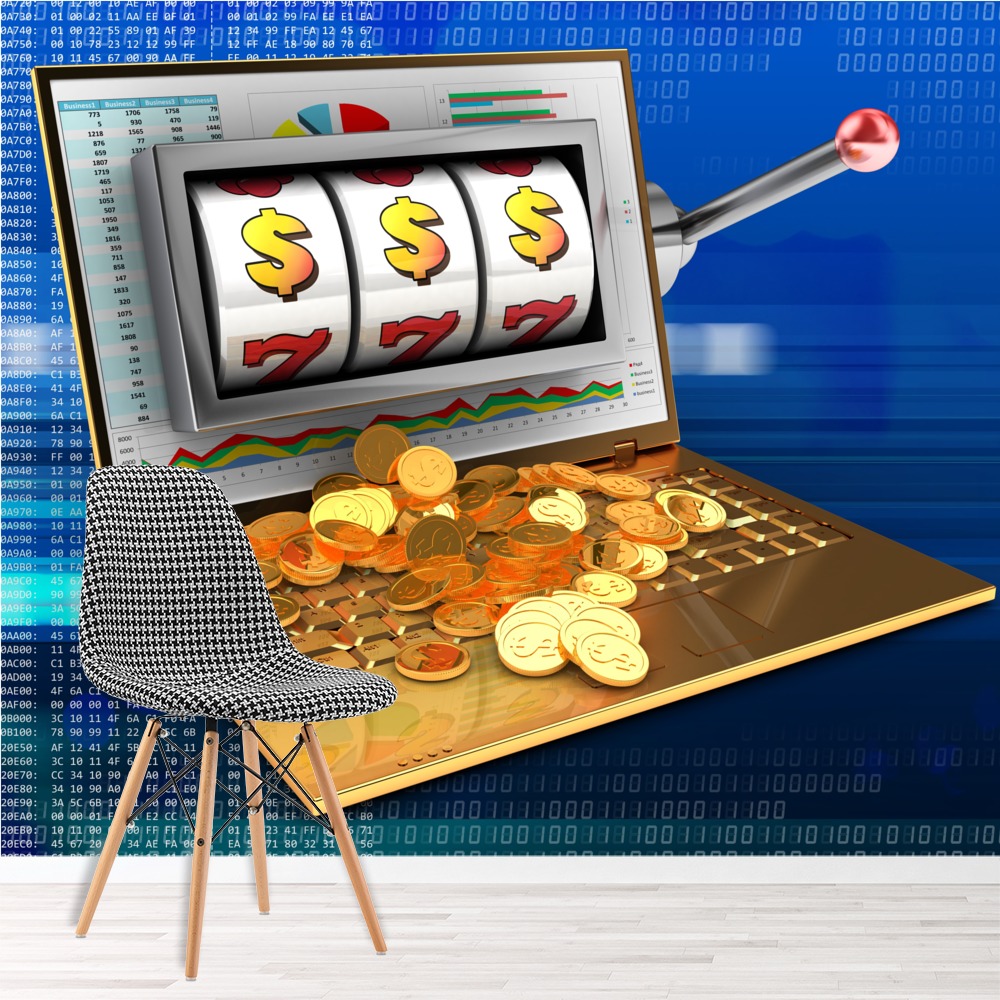 Slot Machine Casino Wallpaper Wall Mural