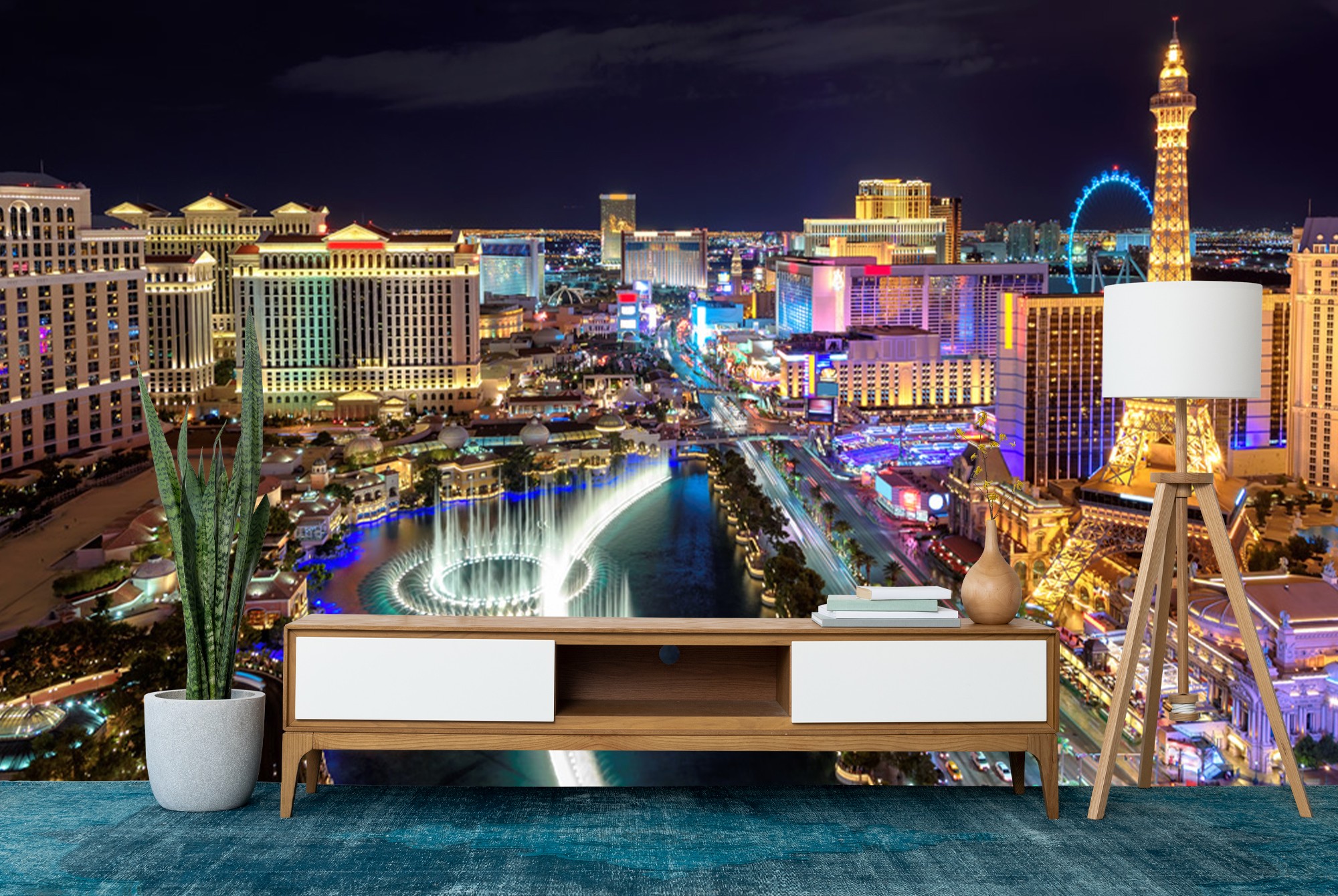 Las Vegas Casino USA City Skyline Wallpaper Wall Mural