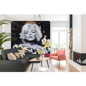 Marilyn Monroe Wall Mural by Jo Thompson