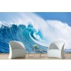 Riesen-Ozean-Welle Fototapete Blue Seascape Tapete Surfen Foto Inneneinrichtungen