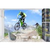 Mountainbike-Rennen Fototapete Extremsportarten Tapete Jungen Schlafzimmer Foto-Dekor
