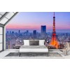 Japan Stadt Skyline Fototapete Tokyo Turm Tapete Schlafzimmer Büro Foto-Dekor