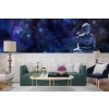 Buddha-Statue und Sterne Fototapete Religion Tapete Schlafzimmer Foto Inneneinrichtungen