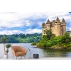 Französische mittelalterliche Burg Fototapete Landschaft Tapete Wohnzimmer Foto-Dekor
