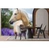 White Horse In Purple Flower Meadow Wallpaper Wall Mural