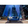 Hong Kong At Night Urban City Skyline Wallpaper Wall Mural