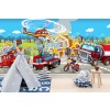 Fire Engine Fire Truck Scene Wallpaper Wall Mural