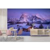 Dusky Mountains Winter Snow Wallpaper Wall Mural