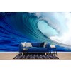 Blue Wave Ocean Surf Wallpaper Wall Mural
