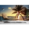 Palm Tree Caribbean Beach Wallpaper Wall Mural