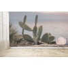 Sonnenuntergang-Kaktus Wandgemälde von Andrea Haase