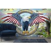 Patriotischer Adler Wandgemälde von Adrian Chesterman