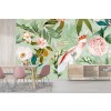 Tropischer Kakadu, Palme & Blumen Wandgemälde von Uta Naumann