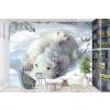 Eisbären Wandgemälde von Elena Dudina