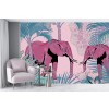 Elefantendschungel Wandgemälde von Andrea Haase