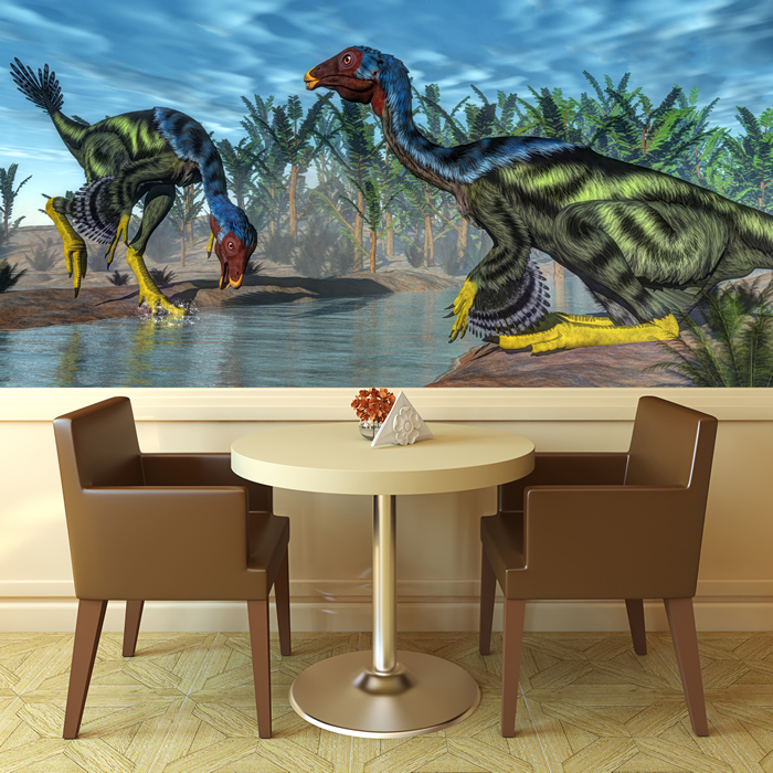 Dinosaure Papier Peint Photo Caudipteryx Papier peint ...