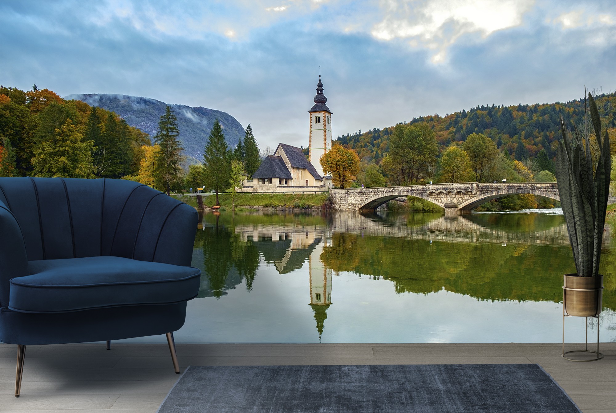 Forest Lake Papier Peint Photo Paysage de Slovénie Papier ...