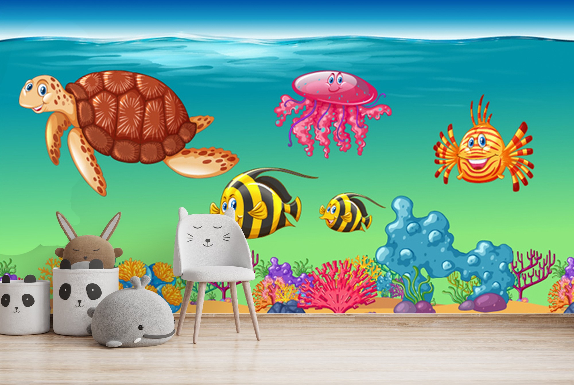 Animaux marins Papier Peint Photo Sous la mer Papier peint ...