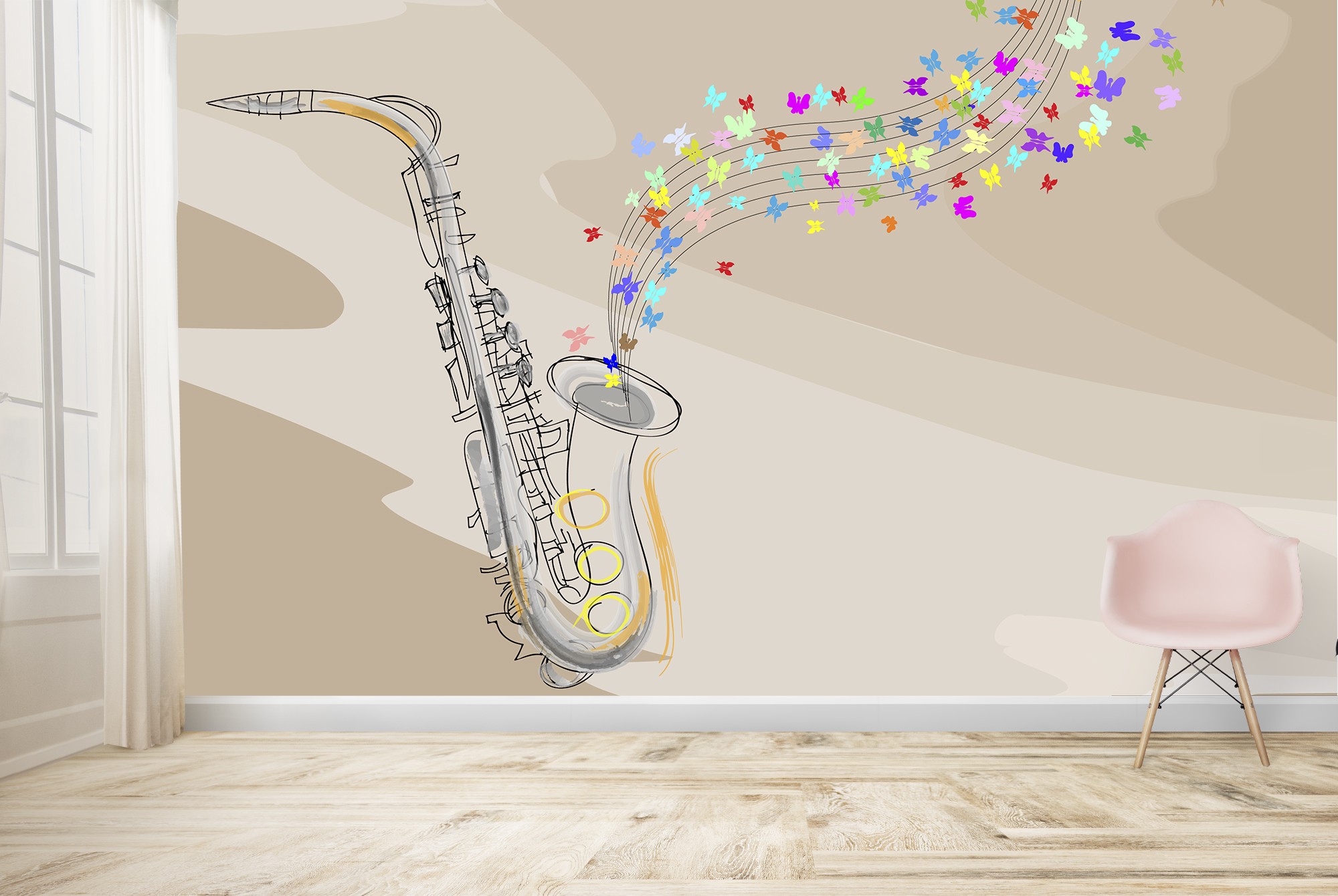 Jazz Saxophone Papier Peint Photo Musique Papier peint ...