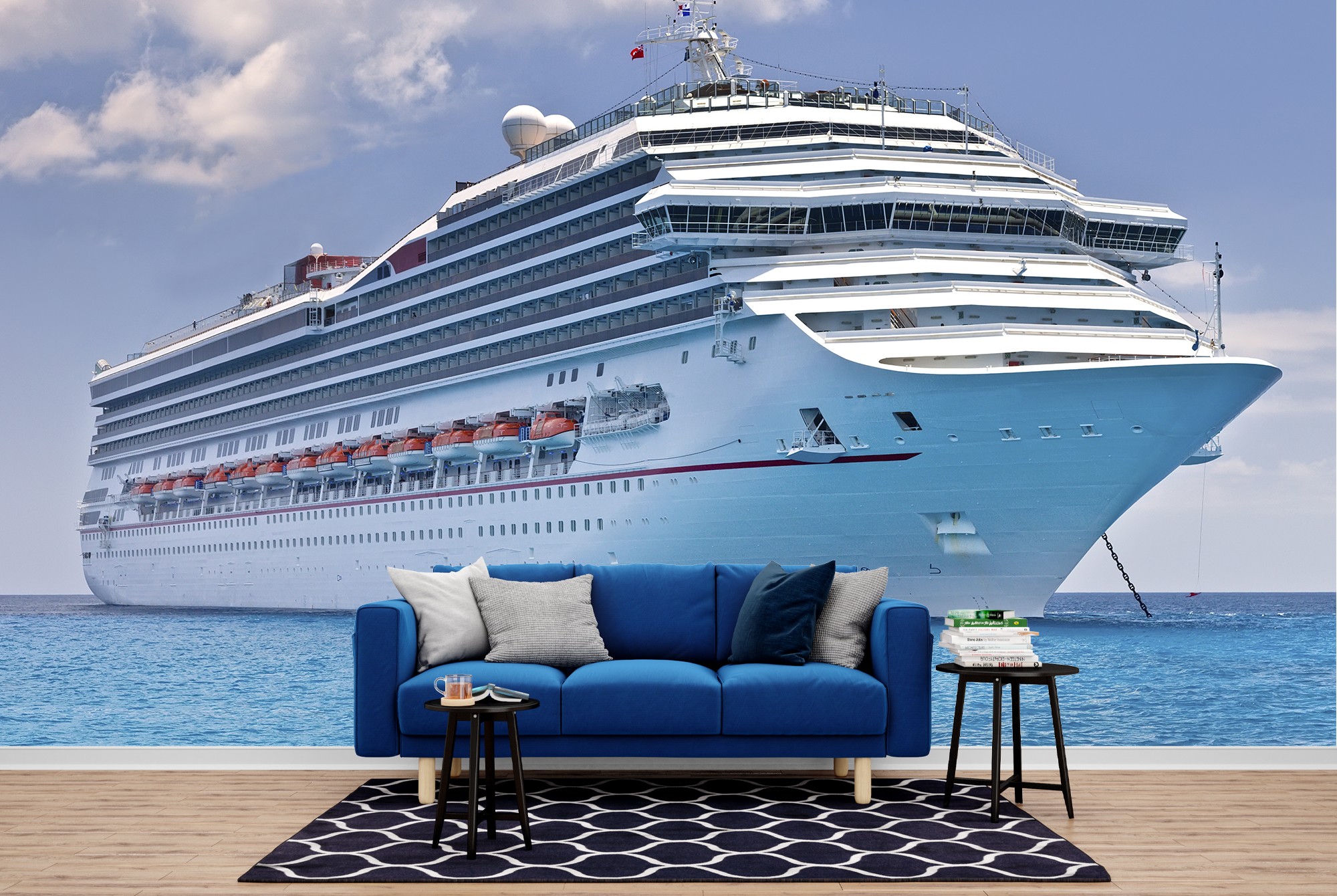 Bateau de croisière Papier Peint Photo Océan bleu Papier ...