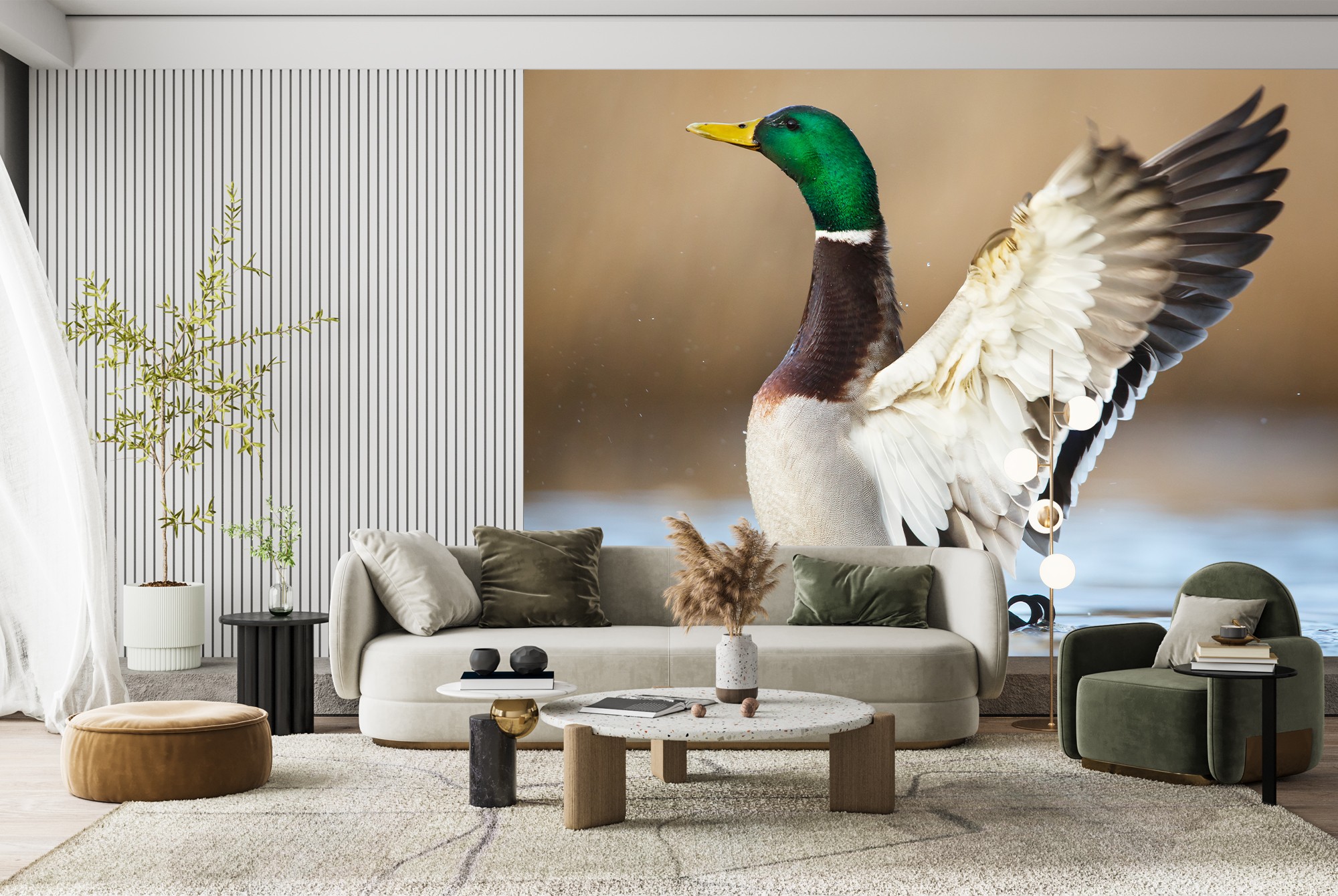 canard Papier Peint Photo Oiseaux Animaux Nature Papier peint Salle de ...