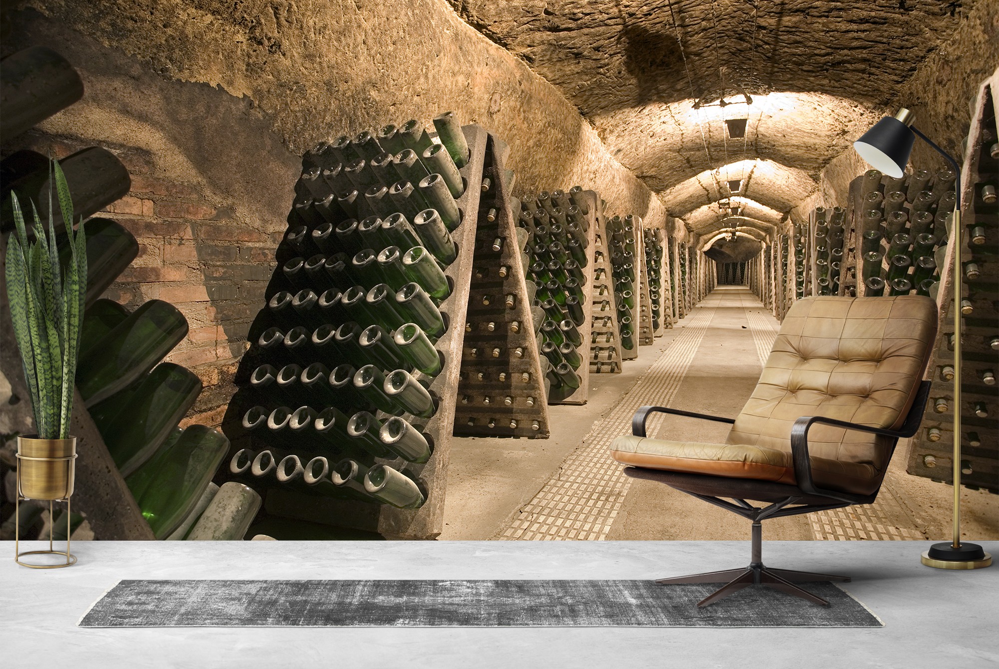 Wine Cellar Wallpaper Wall Mural
