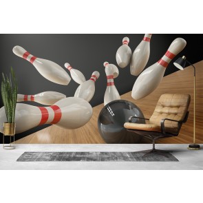 Bowling Strike Bowl Wallpaper Wall Mural