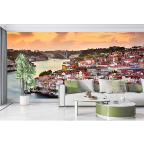 Portugal River Skyline Wallpaper Wall Mural