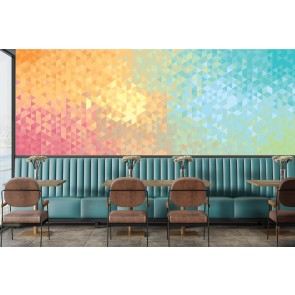 Rainbow Abstract Art Wallpaper Wall Mural