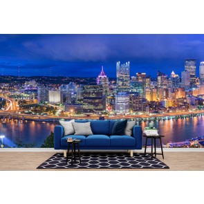 Pennsylvania City USA Skyline Wallpaper Wall Mural