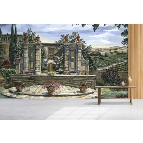 Theater in my Vineyard Wall Mural by Karen Stene