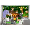 Animaux de la jungle Papier Peint Photo Lion Papier peint Nursery Chambre à coucher pour enfants Photo Décor à la maison