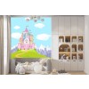 Pink Princess Castle Papier Peint Photo Fairytale & Fantasy Papier peint Filles Décor photo