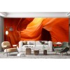 Orange Papier Peint Photo Mountain 3D Papier peint Chambre Salon Décor photo