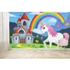 Licorne Papier Peint Photo Rainbow Fairytale Papier peint Nursery Girls Photo Décor à la maison