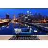 Philadelphia City Skyline Papier Peint Photo Blue Cityscape Papier peint Etats-Unis Décor photo