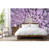 Purple Dahlia Flower Papier Peint Photo Floral Papier peint Chambre des filles Photo Décor à la maison