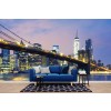 Brooklyn Bridge Night Papier Peint Photo City Skyline Papier peint New York Décor photo