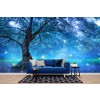 Blue Fairy Tree Papier Peint Photo Fairytale Forest Papier peint Chambre des filles Décor photo