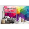 Rainbow Colours Abstract Art Wallpaper Wall Mural