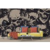 Grunge Skulls Halloween Wallpaper Wall Mural
